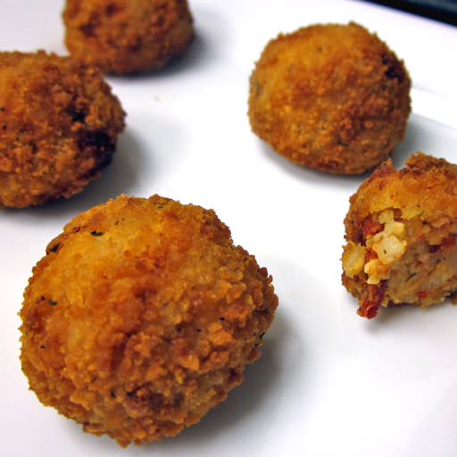 V2050 Risotto Croquettes with Sundried Tomatoes_mini Gourmet Kitchen